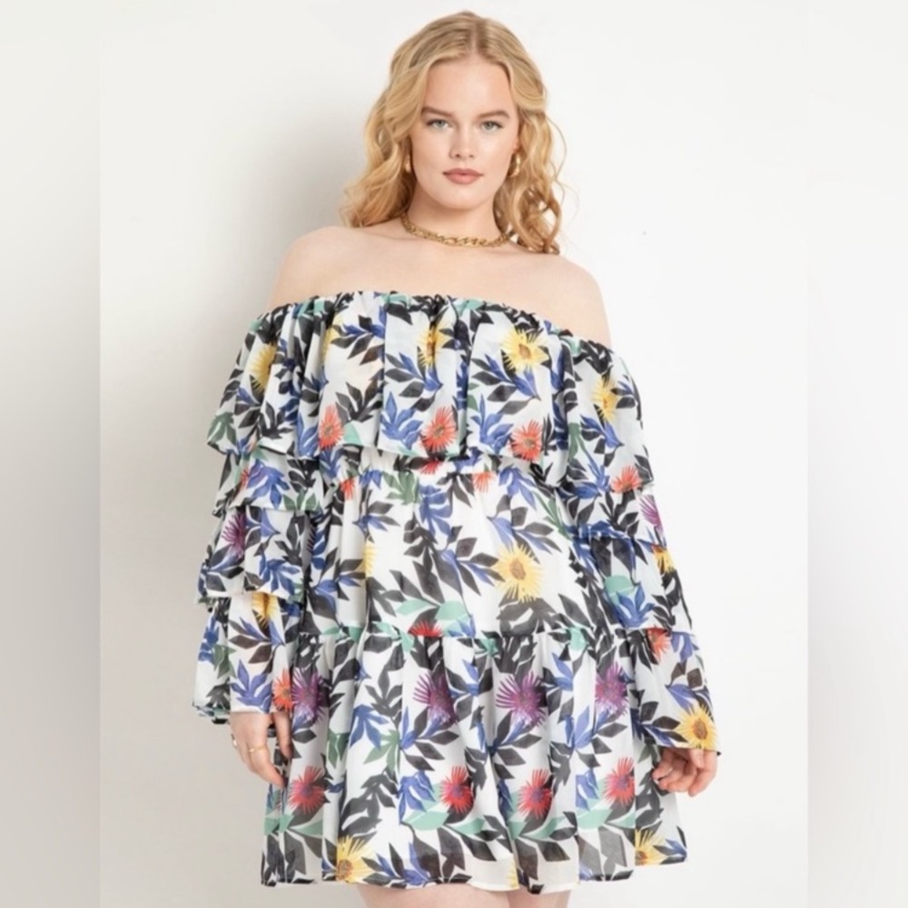Plus Ruffle Dress 💙 - Picture 2 of 8